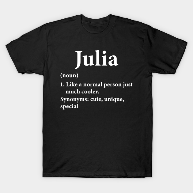 Julia Name Definition Funny Personalized Julia Name Definition Funny Personalize T Shirt